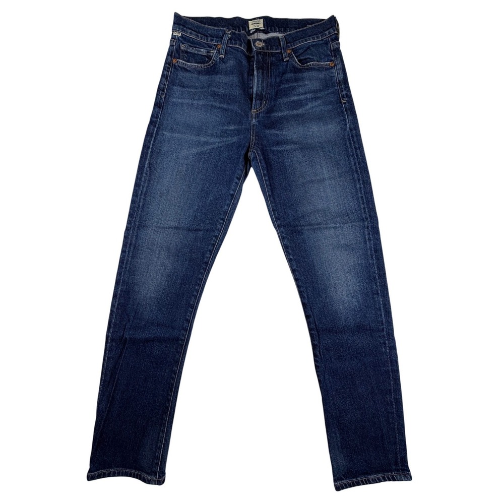 Citizens of Humanity Harlow Ankle High Rise Slim Jeans Dark Wash Blue Size 27